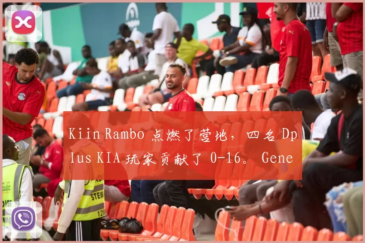 Kiin Rambo 点燃了营地，四名 Dplus KIA 玩家贡献了 0-16。 Generation Gaming 在 24 分钟内赢得了第一场比赛。